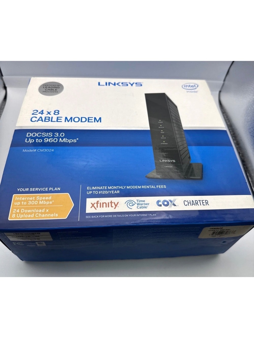 Linksys CM3024 24x8 DOCSIS 3.0 Cable Modem Up to 960 Mbps